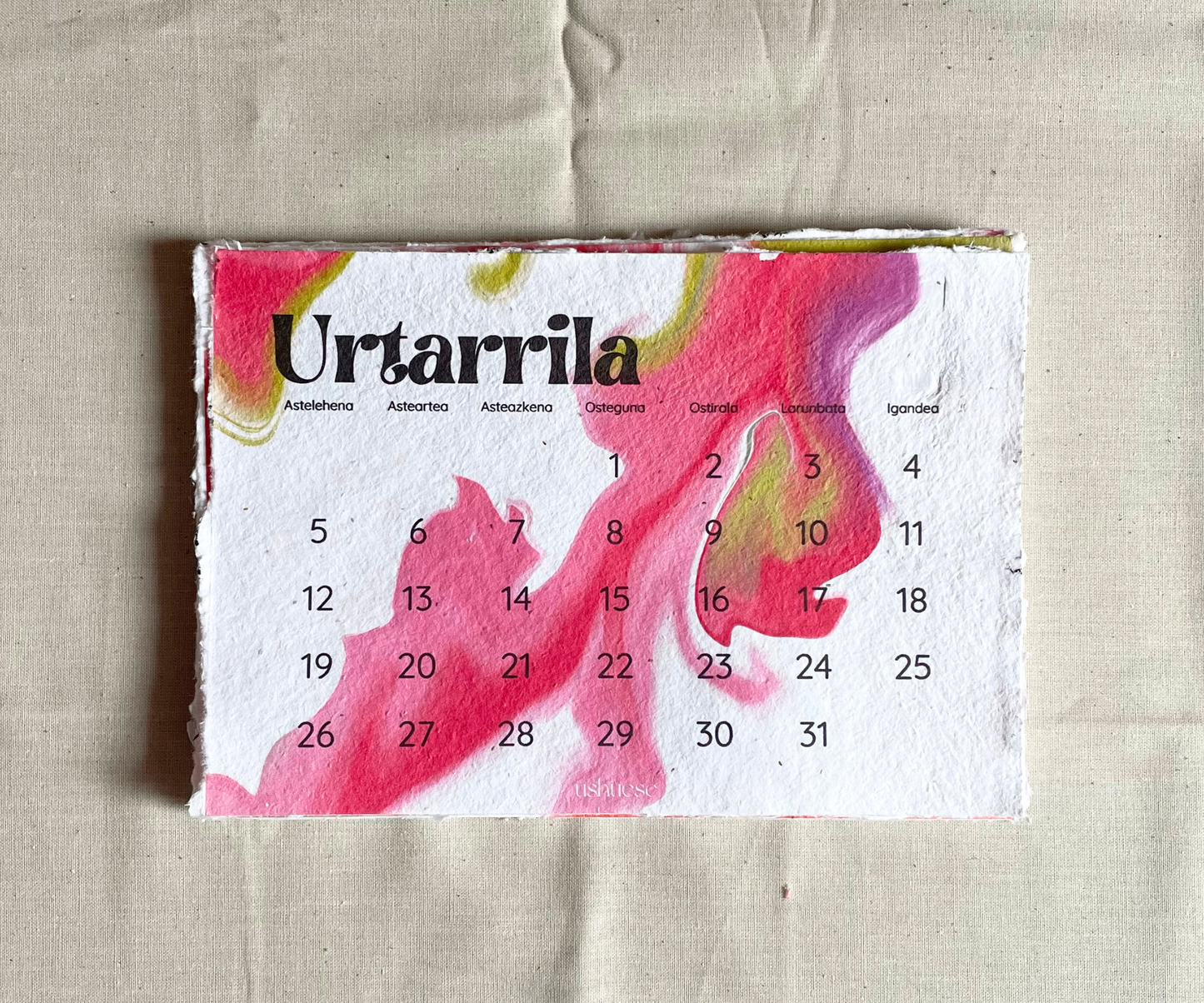 Landatzeko egutegia 2026